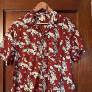 J Crew/. Paterned Button up shirt  Size Medium Standard Fit NWOT